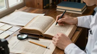 Researcher compares archival books, manuscripts, and newspapers to trace the source of a quotation.
